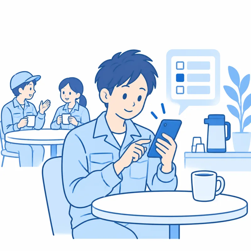 受検のイラスト